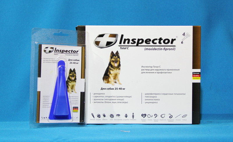 Инспектор капли для собак - описание, эффективность, инструкция по применению