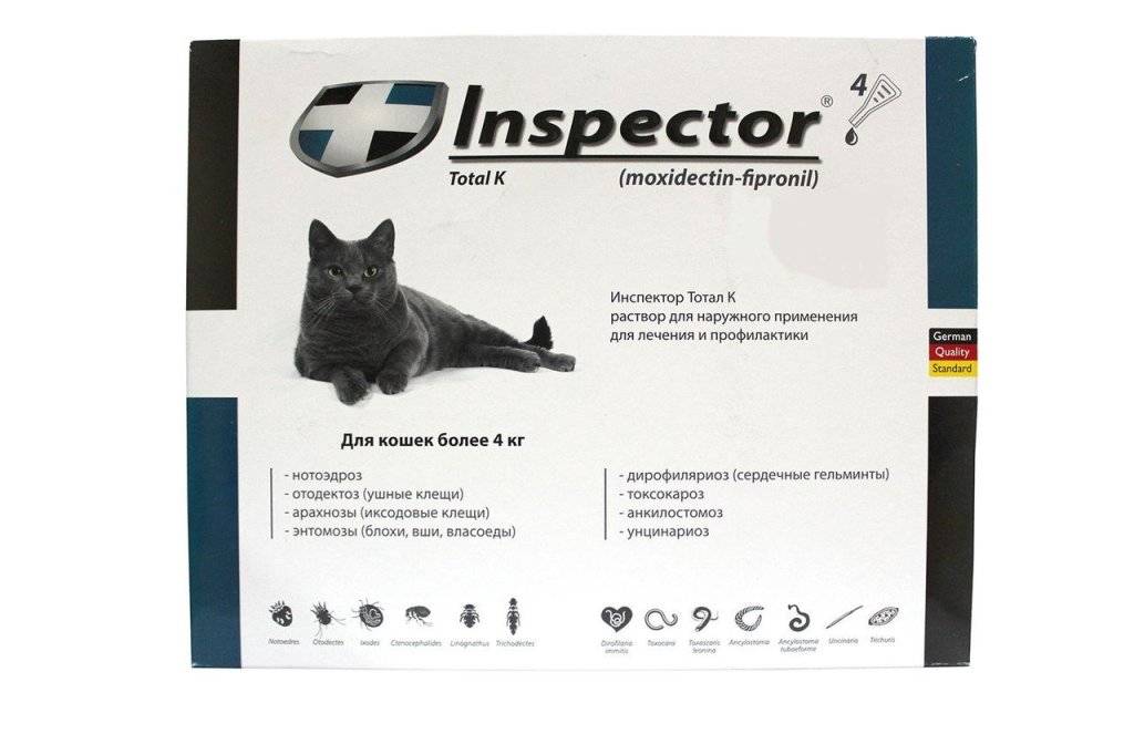 Капли инспектор для собак инструкция применения для кошек и собак
