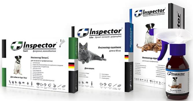 Инспектор тотал для кошек: показания и инструкция по применению, отзывы, цена