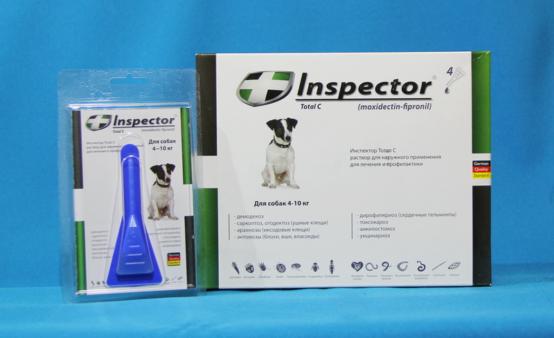 Капли инспектор для собак: показания к применению, дозировка, аналоги