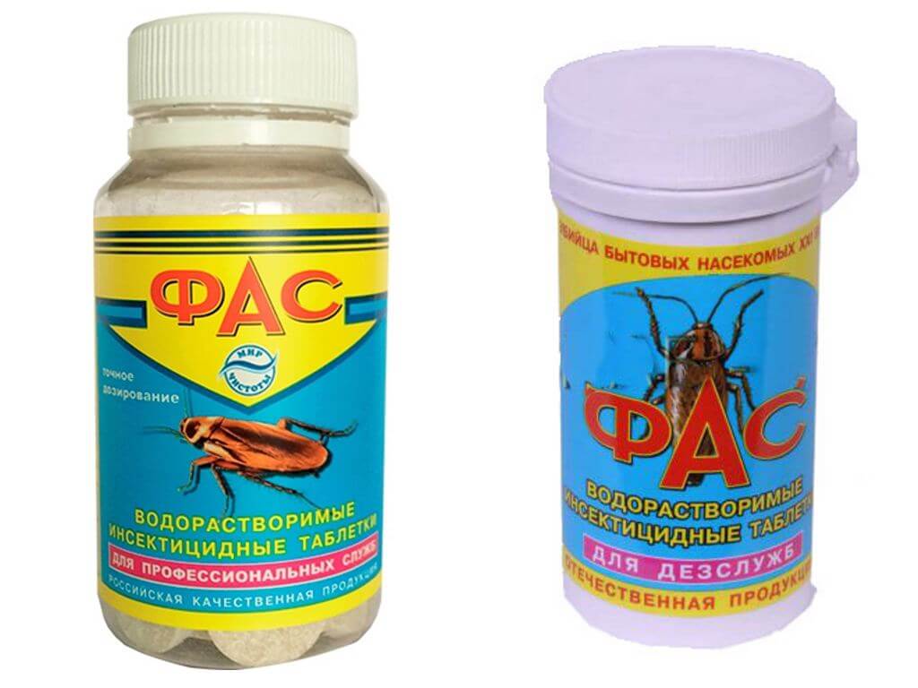 Средства ФАС от тараканов: таблетки, гель и порошок