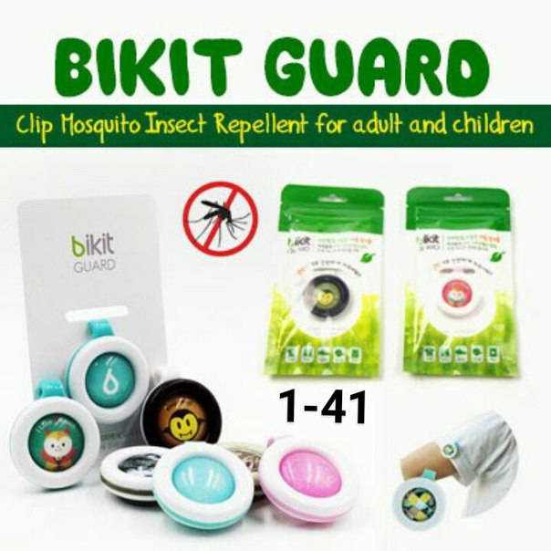 Использование кнопки bikit guard от комаров