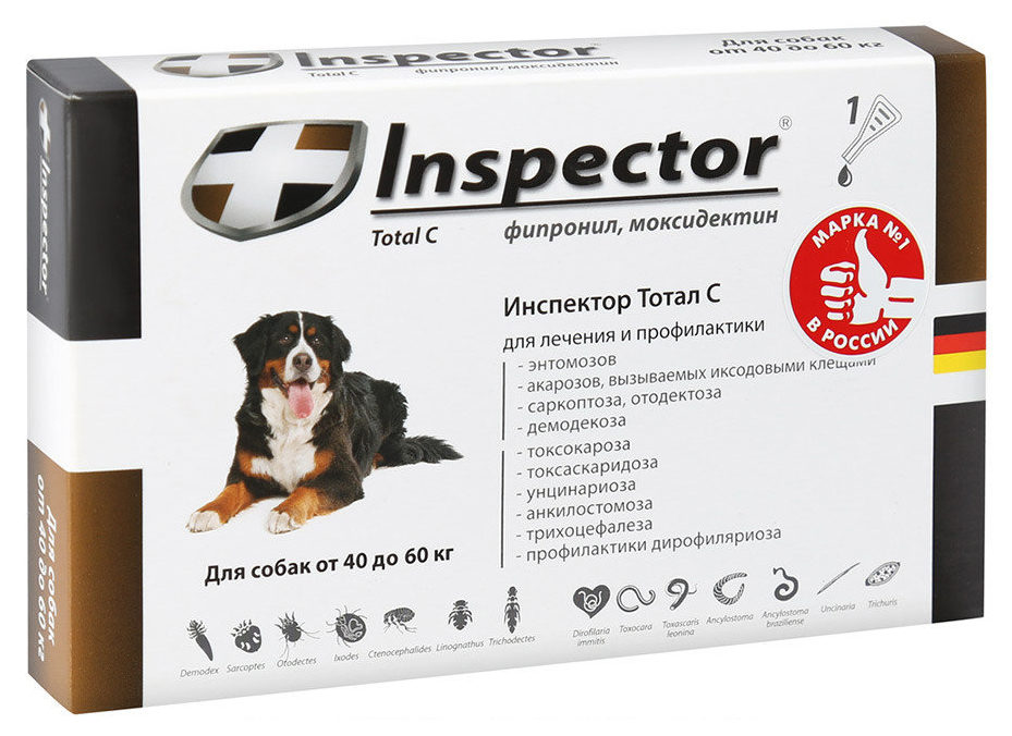 Инспектор капли для собак: инструкция по применению | отзывы, цена