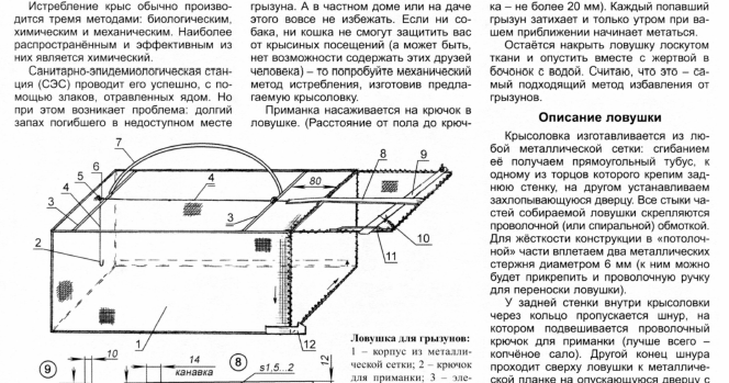 Крысоловка своими руками чертежи