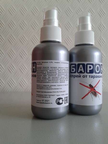 Эффективное средство барон от тараканов: как применять, отзывы