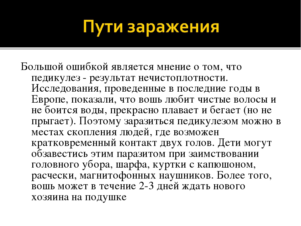 Можно ли заразиться педикулезом за один день