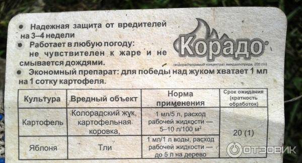 «корадо» от колорадского жука и тли