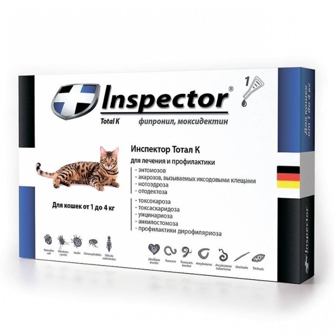Капли инспектор для кошек – инструкция по применению, отзывы, цены