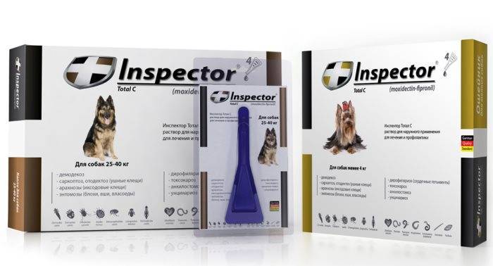 Инспектор от глистов: эффективность, сфера применения капель на холку для животных