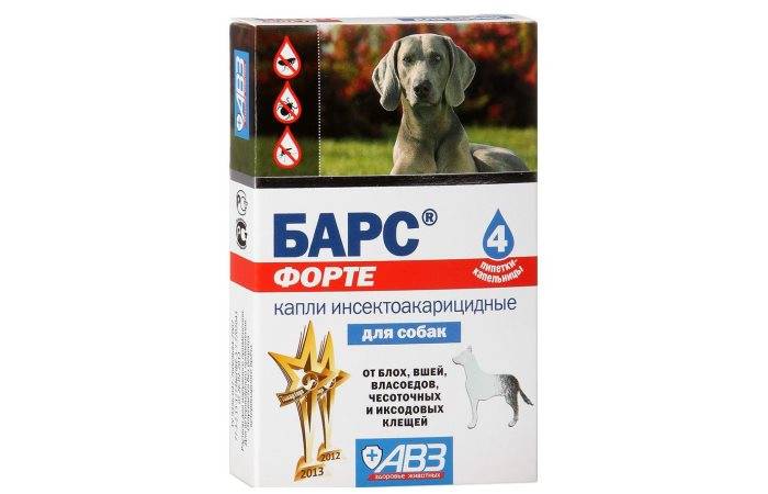 Барс – средство для уничтожения и профилактики клещей у собак и кошек