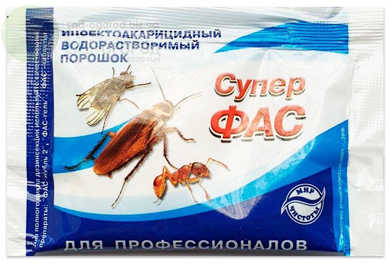 Инструкция по применению средства "супер фас" против тараканов