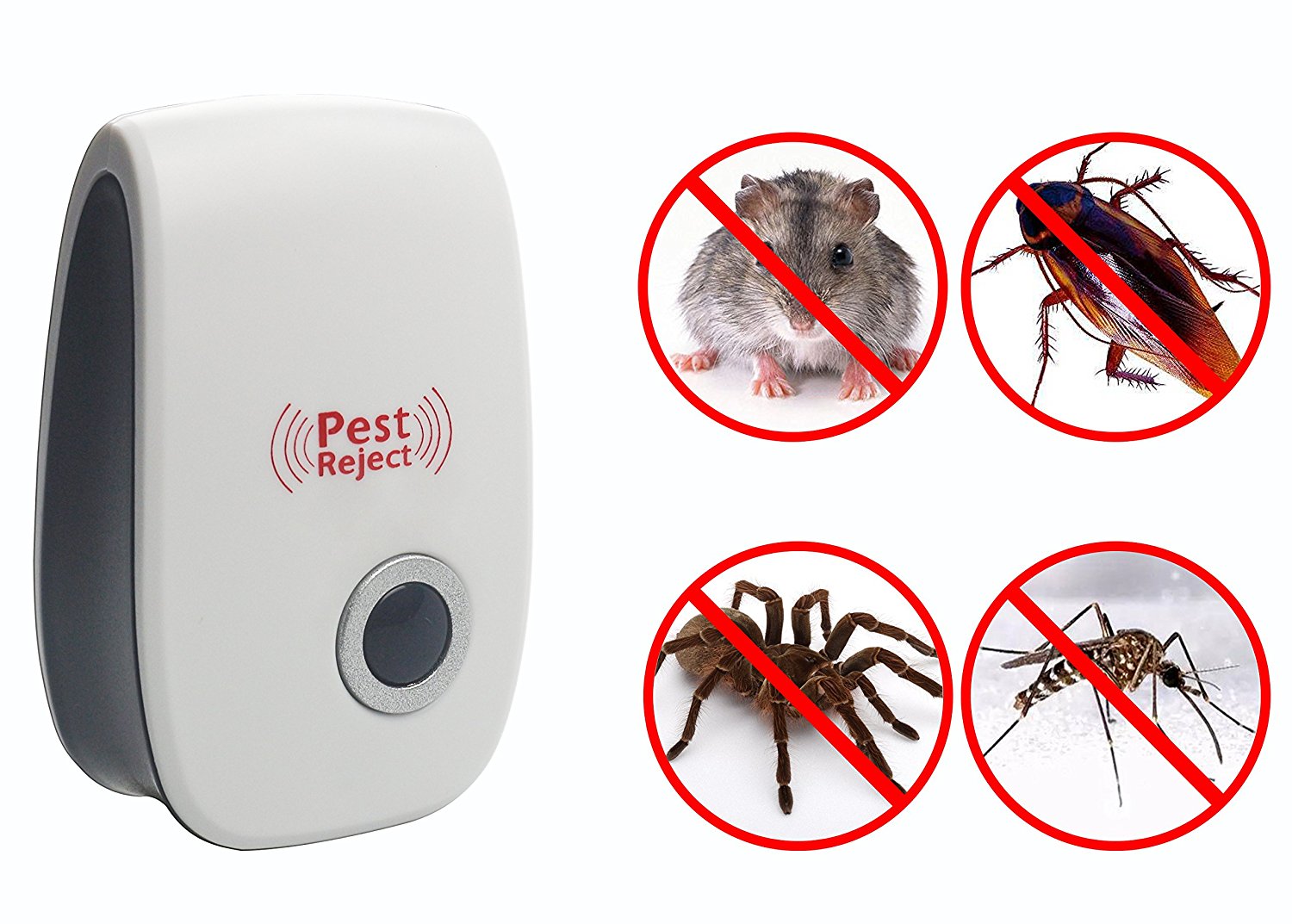 Устройство pest reject против насекомых и грызунов. ультразвуковой отпугиватель pest reject от тараканов