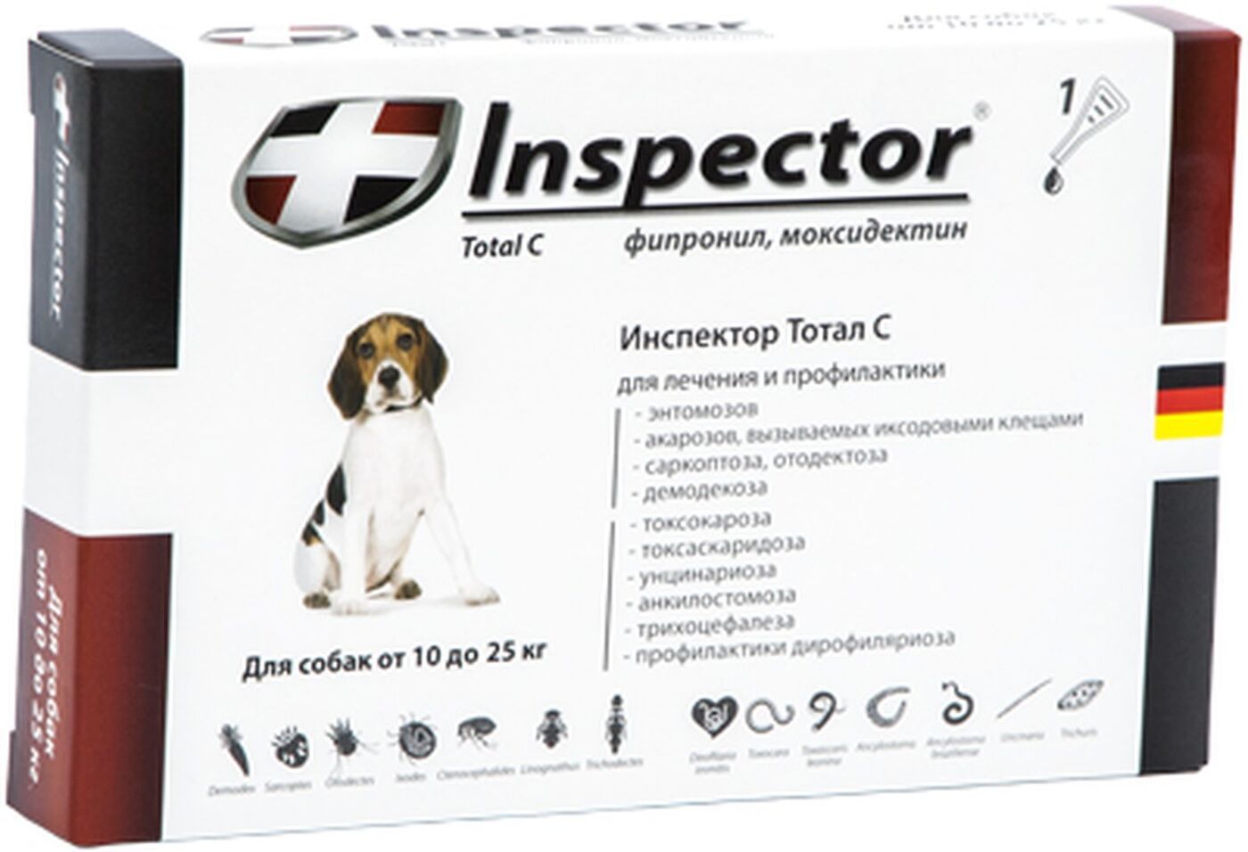 Капли для собак от клещей инспектор: инструкция, отзывы