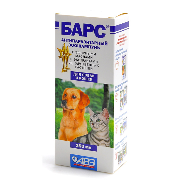 Барс (шампунь) для собак и щенков, кошек и котят | отзывы о применении препаратов для животных от ветеринаров и заводчиков