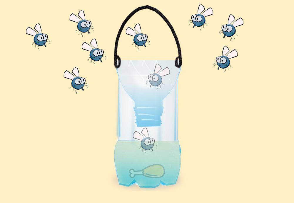 О ловушке для шершней и ос: как сделать своими руками из пластиковой бутылки
