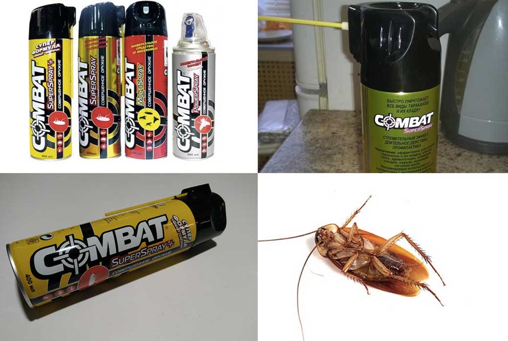 Комбат от тараканов: аэрозоль, гель - инструкция по применению