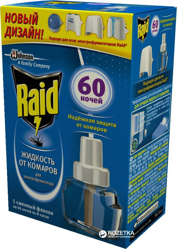 Купить raid (рейд), 22 мл жидкость от комаров
