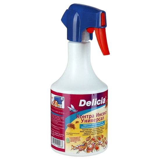 Delicia (делиция) wespex quick спрей от клопов, тараканов, блох, мух, ос, 500 мл