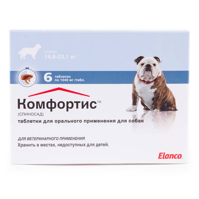 Комфортис для собак: инструкция по применению таблеток от блох и клещей с дозировкой и аналогами