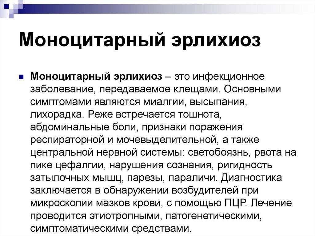 Эрлихиоз и его лечение
