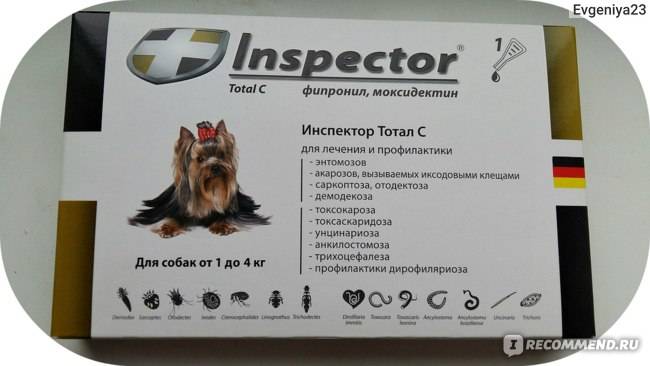 Капли инспектор для кошек: препарат от блох, клещей и гельминтов
