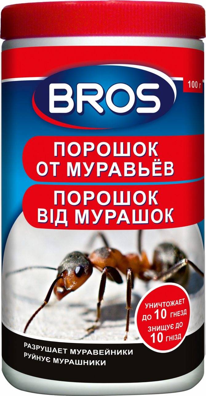 Средство от муравьев bros - состав и способы применения